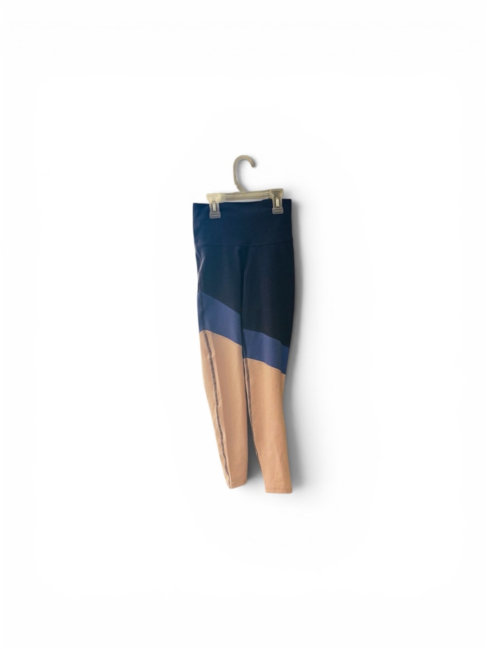 Old Navy Active Colorblock Leggings in Navy, Blue & Tan